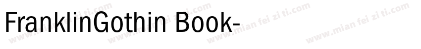 FranklinGothin Book字体转换